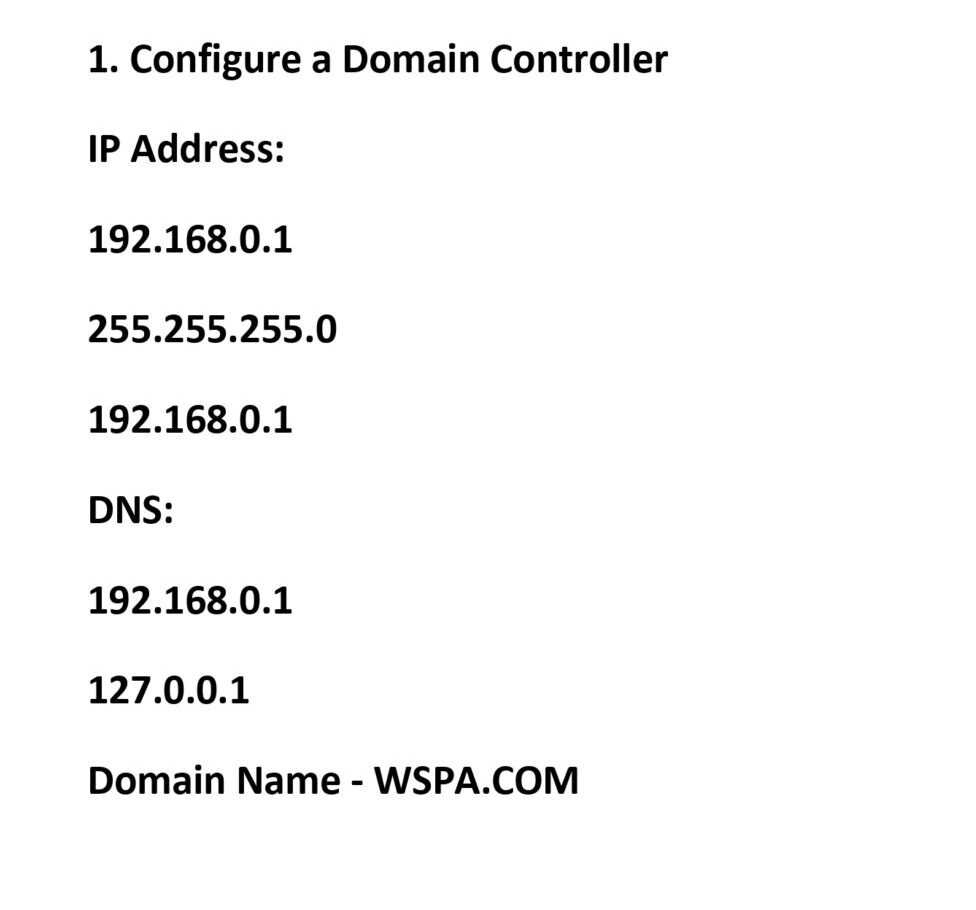 configure a domain controller page 0001